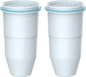 Waterspecialist Water Filters, Compatible with ZeroWater® Pitcher and Dispenser, Multi-Stage Filter System, Reduces Chlorine, PFOA, and PFOS, Pack of 2