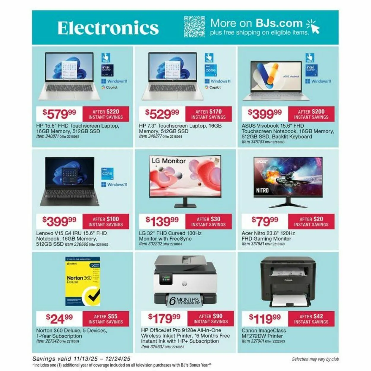 Weekly promotion BJ's spanning from November 20 to December 4 2025 - Page 32 for Catalogue 365