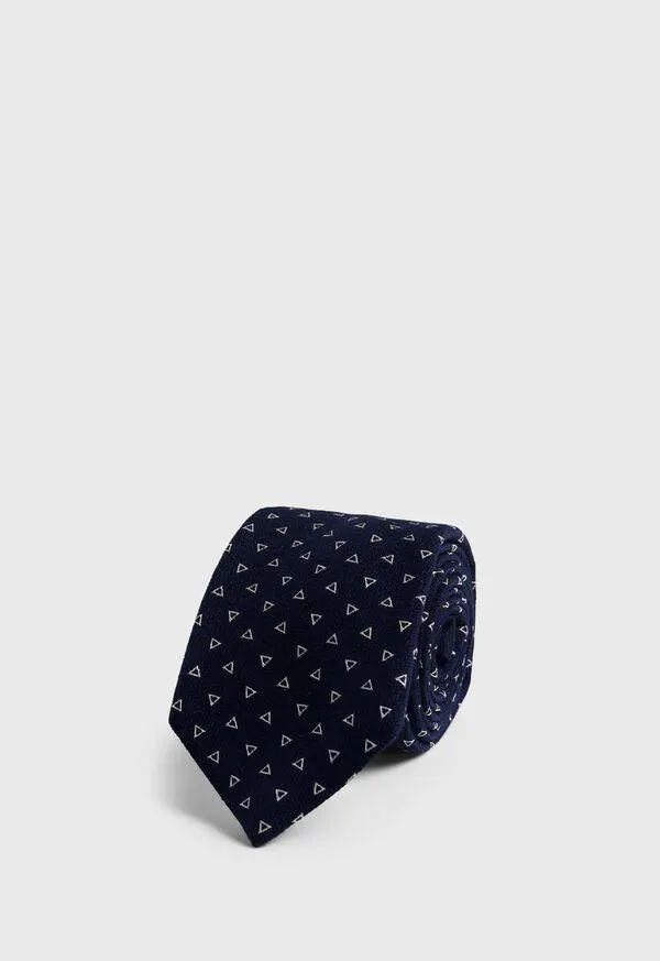 Woven Silk Deco Triangle Tie
