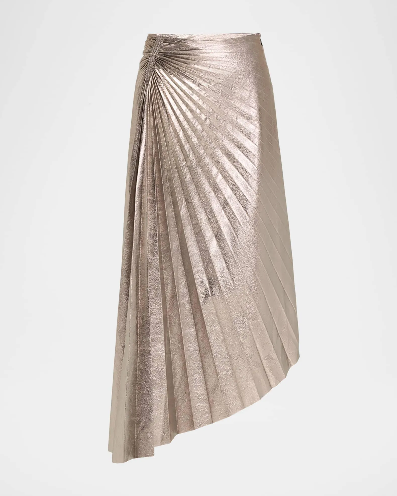 Tracy Metallic Vegan Leather Skirt