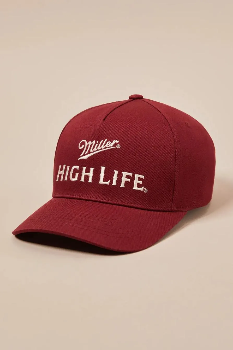 miller high life baseball cap