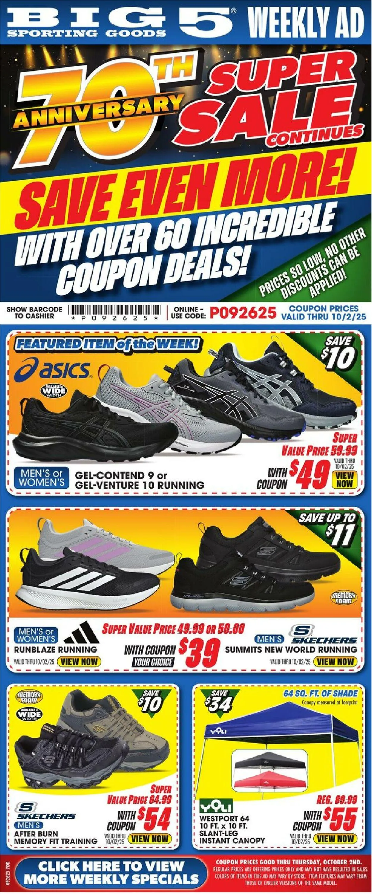 Weekly ad Big 5 Current weekly ad from September 26 to October 2 2025 - Page 1