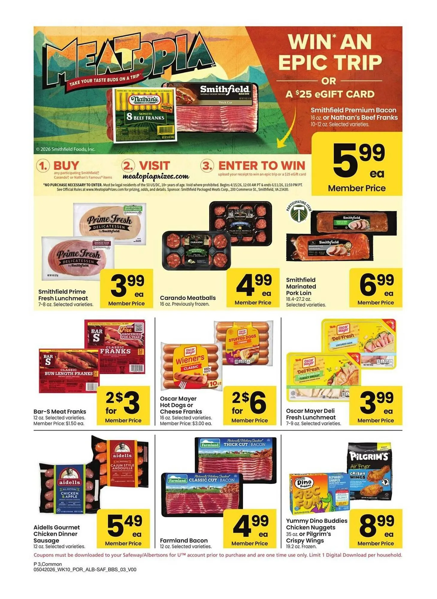 Weekly promotion Albertsons weekly ad spanning from May 4 to May 31 2026 - Page 3 for Catalogue 365