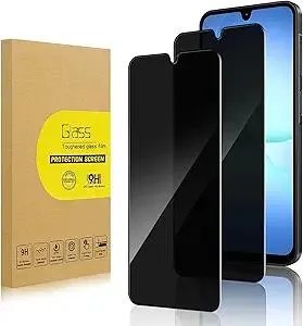 2 Pack Privacy Screen Protector for Samsung Galaxy A17 5G [Anti-Spy Tempered Glass], Ultra HD, Anti-Scratch, Bubble-Free, Easy Install 9H Protective Glass for Samsung Galaxy A17 5G