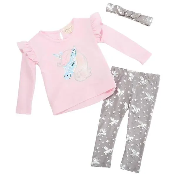 Baby Girl (12-24M) BTween® Unicorn Pullover Sweater/Leggings Set