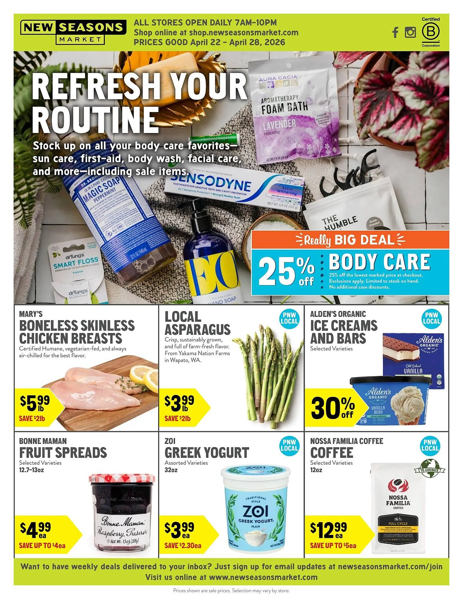 Weekly ad New Seasons Market weekly ad from April 22 to April 28 2026 - Page 1