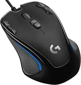 Logitech G300s Wired Gaming Mouse, 2,5K Sensor, 2,500 DPI, RGB, Lightweight, 9 Programmable Controls, On-Board Memory, Compatible with PC/Mac - Black