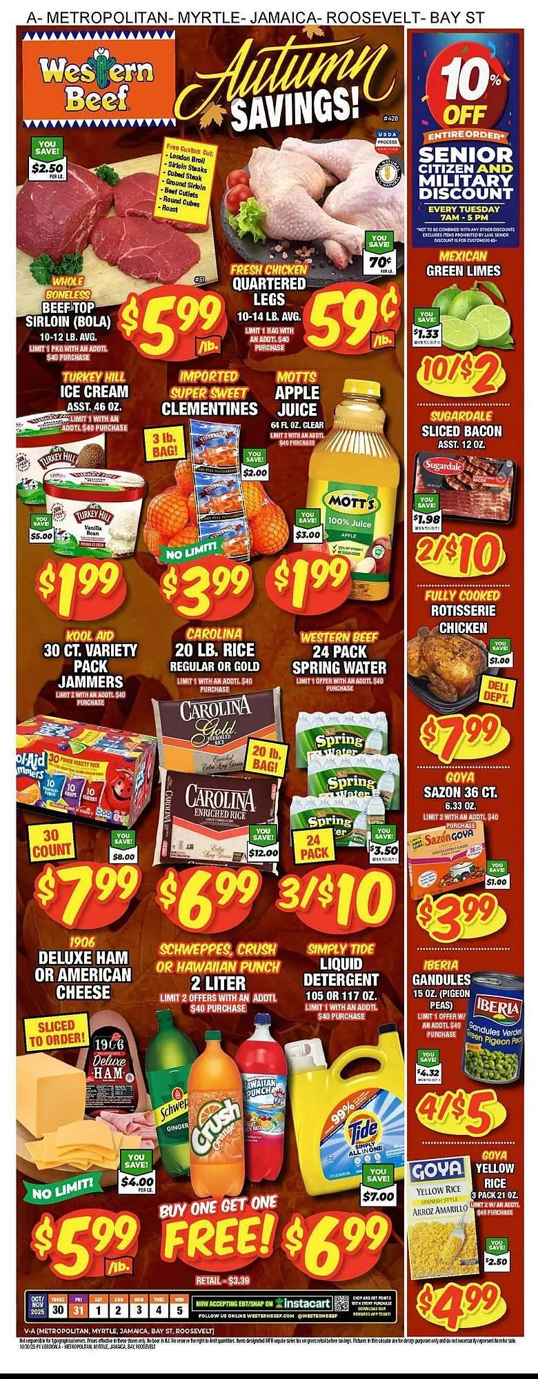 Weekly ad Western Beef circular from October 30 to November 5 2025 - Page 1