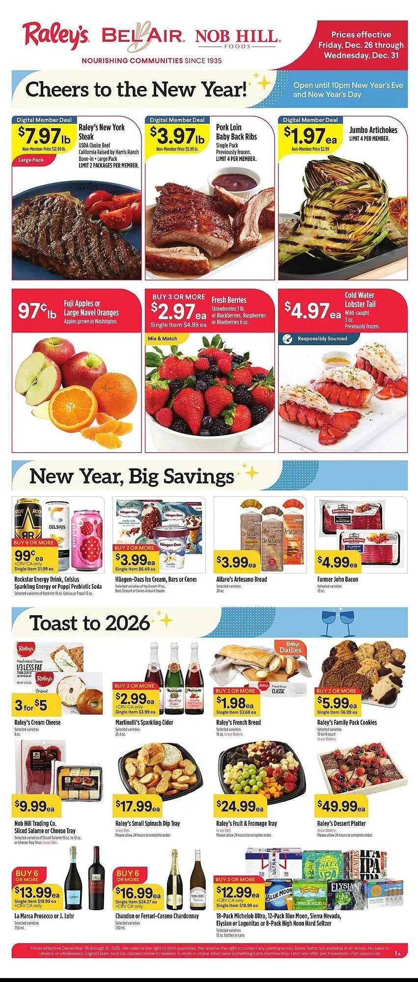 Weekly ad Nob Hill weekly ad from December 26 to December 31 2025 - Page 1