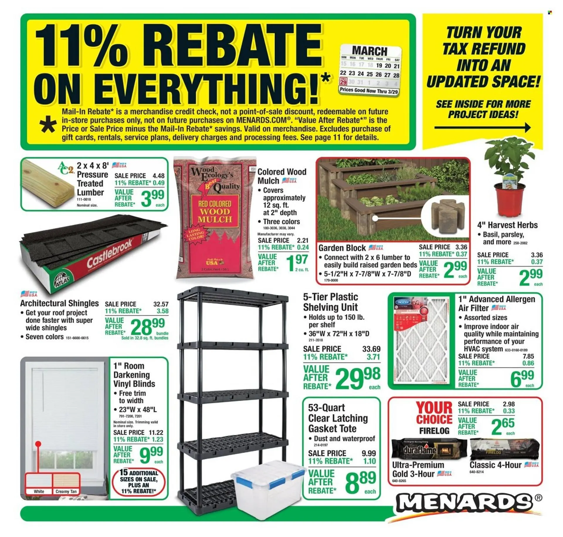 Menards weekly ad - 1