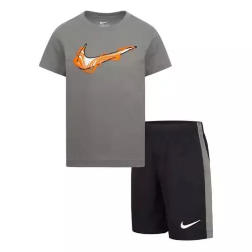 Boys' Nike Sportswear Woven Paint T-Shirt and Shorts Set