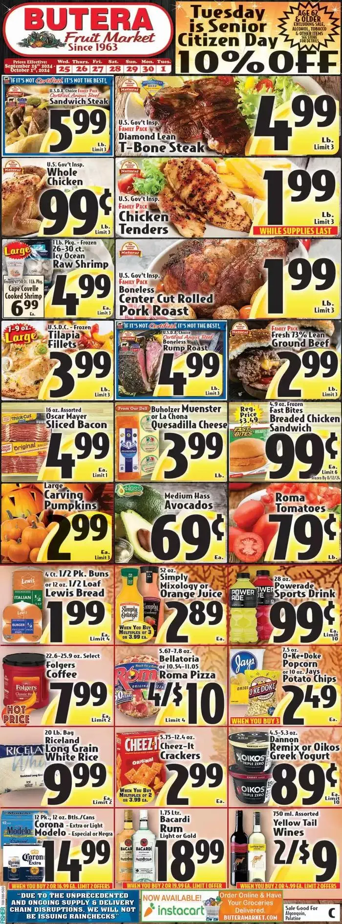 Weekly ad Butera weekly ad from September 25 to October 9 2024 - Page 1