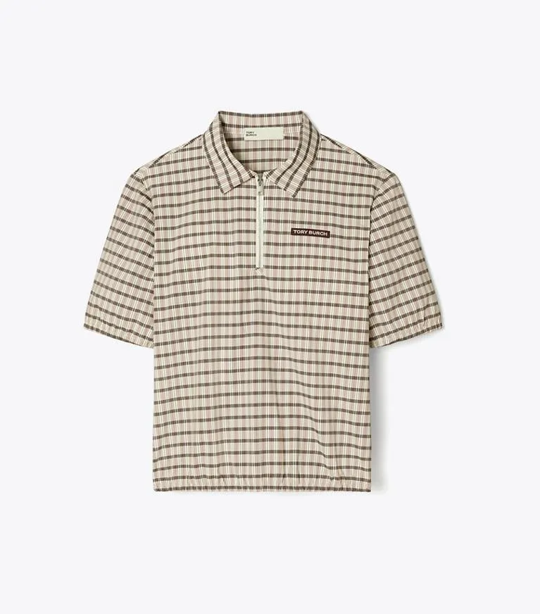 HALF-ZIP YARN-DYE POLO