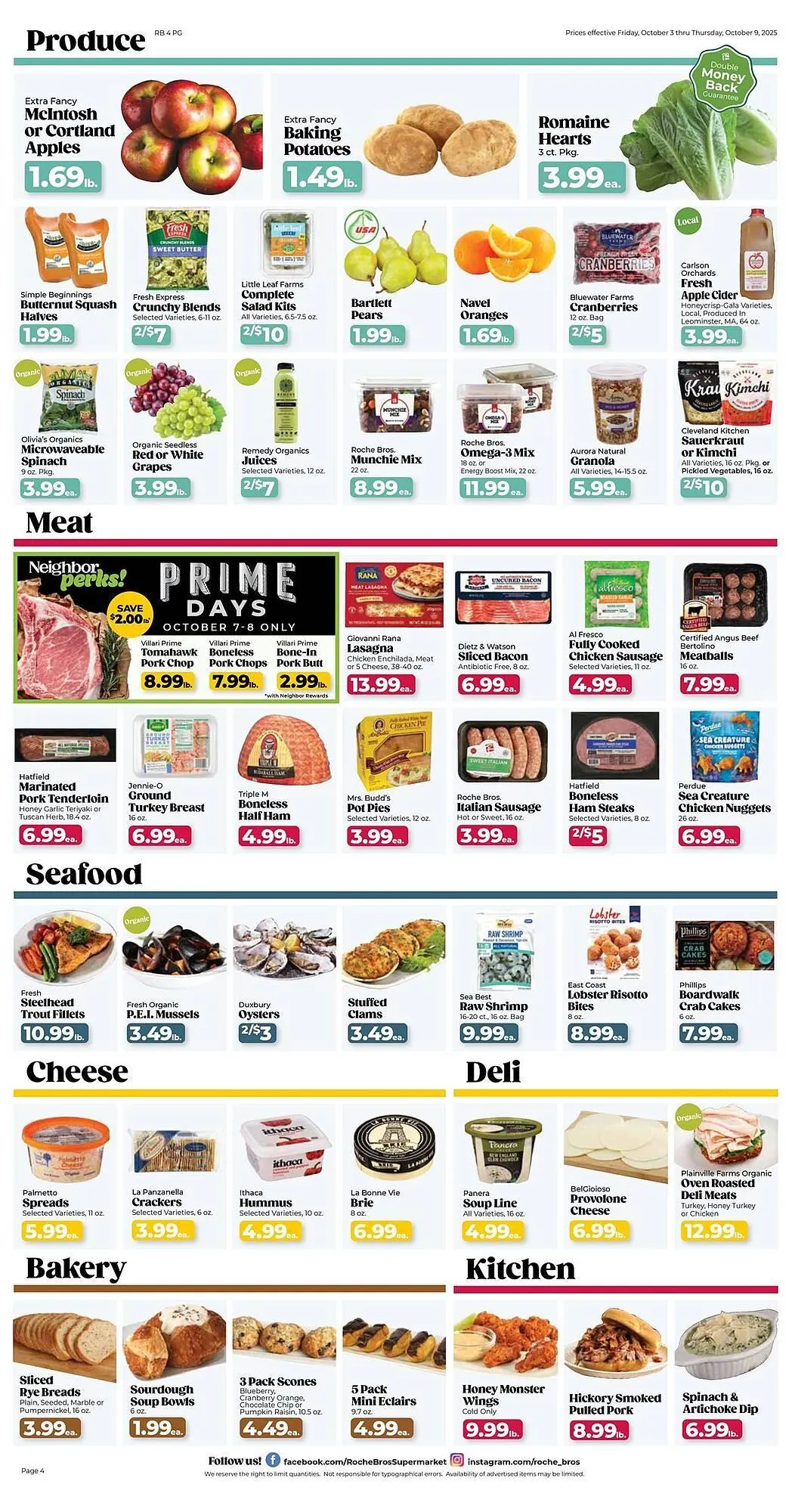 Weekly ad Roche Bros weekly ad from October 7 to October 9 2025 - Page 4