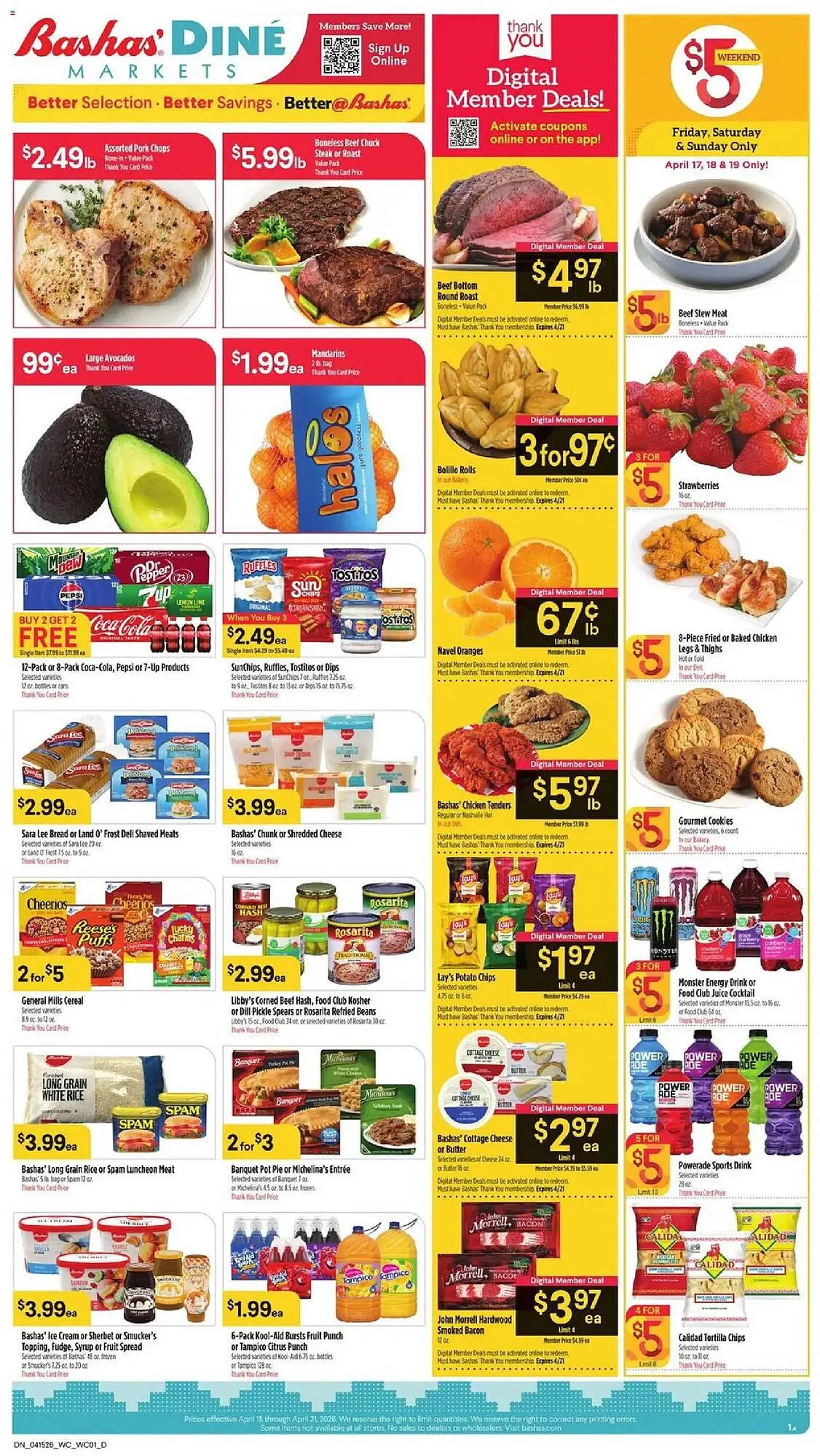 Weekly ad Bashas' weekly ad from April 15 to April 21 2026 - Page 1