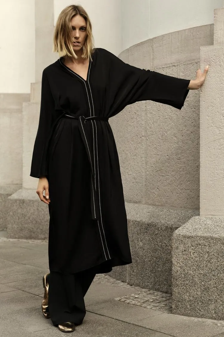 ZW COLLECTION TOPSTITCHED TUNIC DRESS