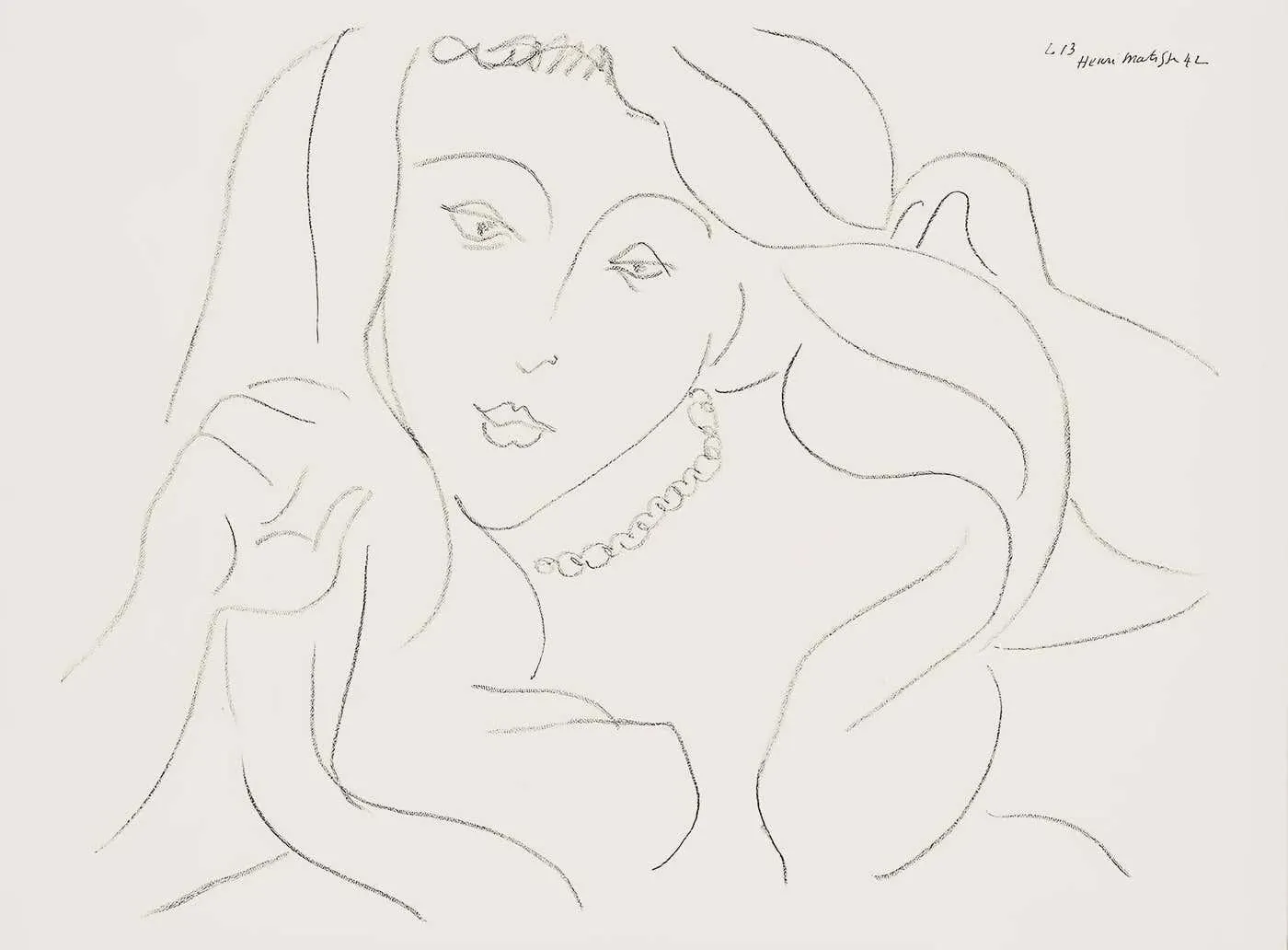 Henri Matisse, Series L, Var. 13, Dessins, Themes et Variations, 1943 (after)