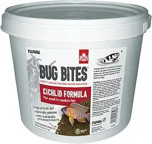 Fluval Bug Bites Cichlid Fish Food, Granules for Small to Medium Sized Fish, 3.74 lb., A6598