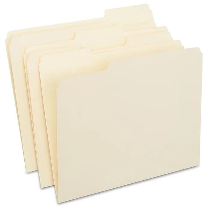 Staples 30% Recycled File Folders,