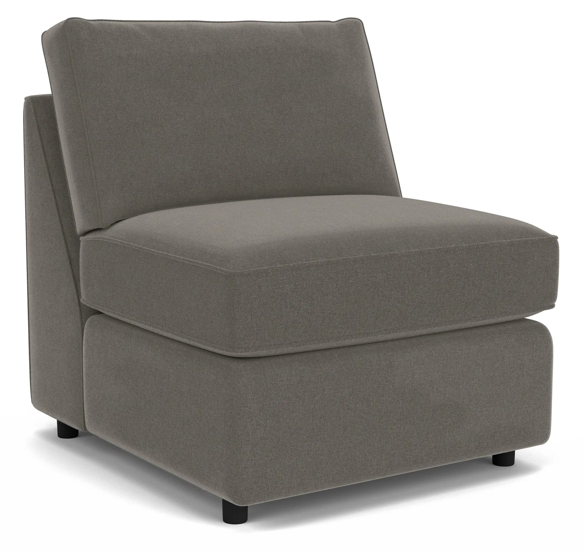 York Armless Chair in Myers Graphite