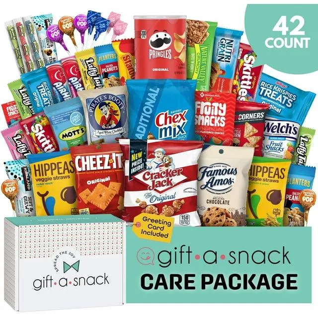 Gift a Snack Chip Variety Snack Gift Box - Snack Pack Variety Box, 42 Count