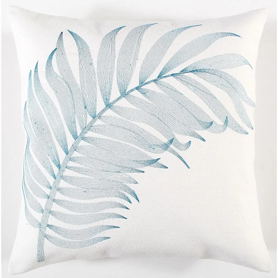 allen + roth Palm 20-in x 20-in Light Square Indoor Decorative Pillow