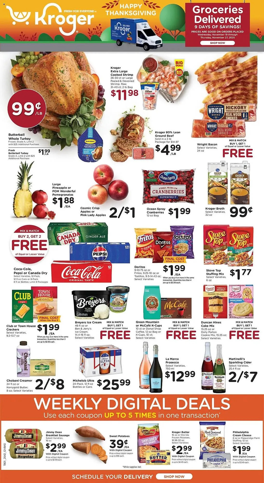 Weekly ad Kroger weekly ad from November 19 to November 28 2025 - Page 1