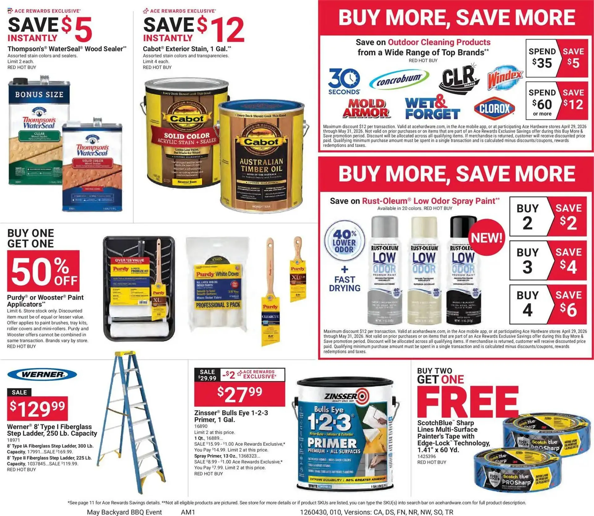 Weekly promotion Ace Hardware flyer spanning from April 29 to May 12 2026 - Page 11 for Catalogue 365