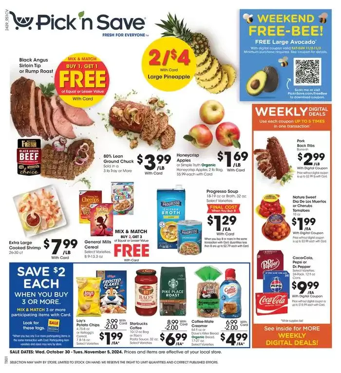 Weekly ad Great discounts on selected products from October 30 to November 5 2024 - Page 1