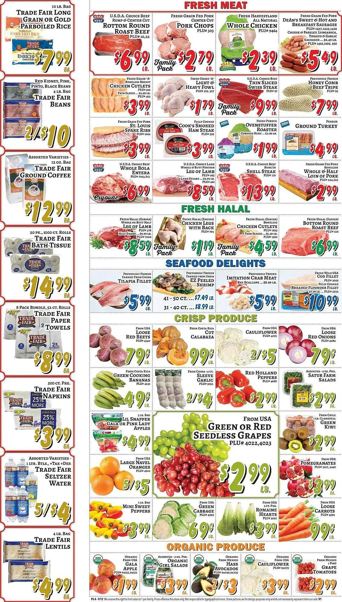 Weekly promotion Trade Fair Supermarket weekly ad spanning from September 12 to September 18 2025 - Page 6 for Catalogue 365