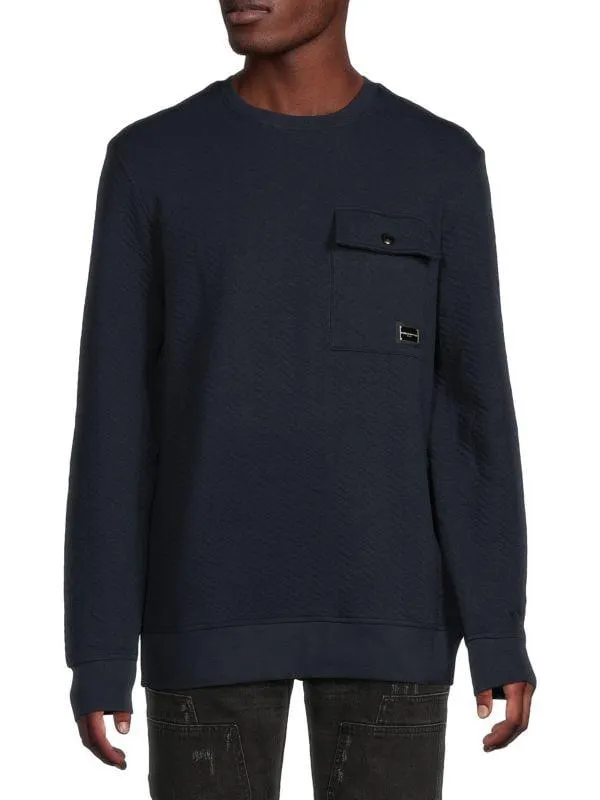 Chevron Textured Sweatshirt