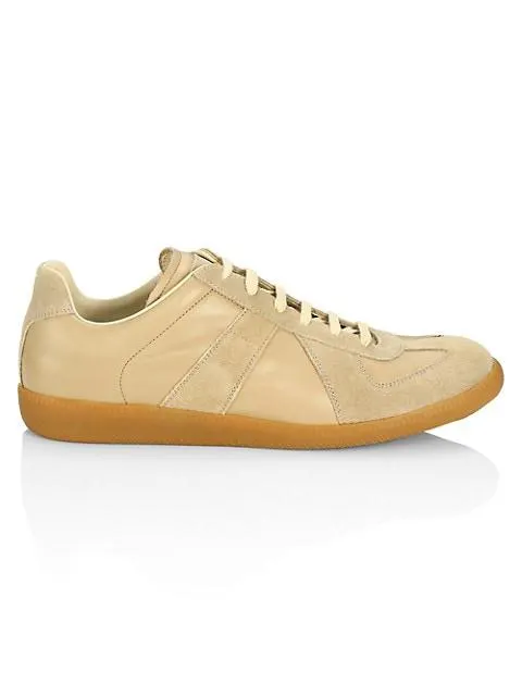 Replica Leather & Suede Sneakers