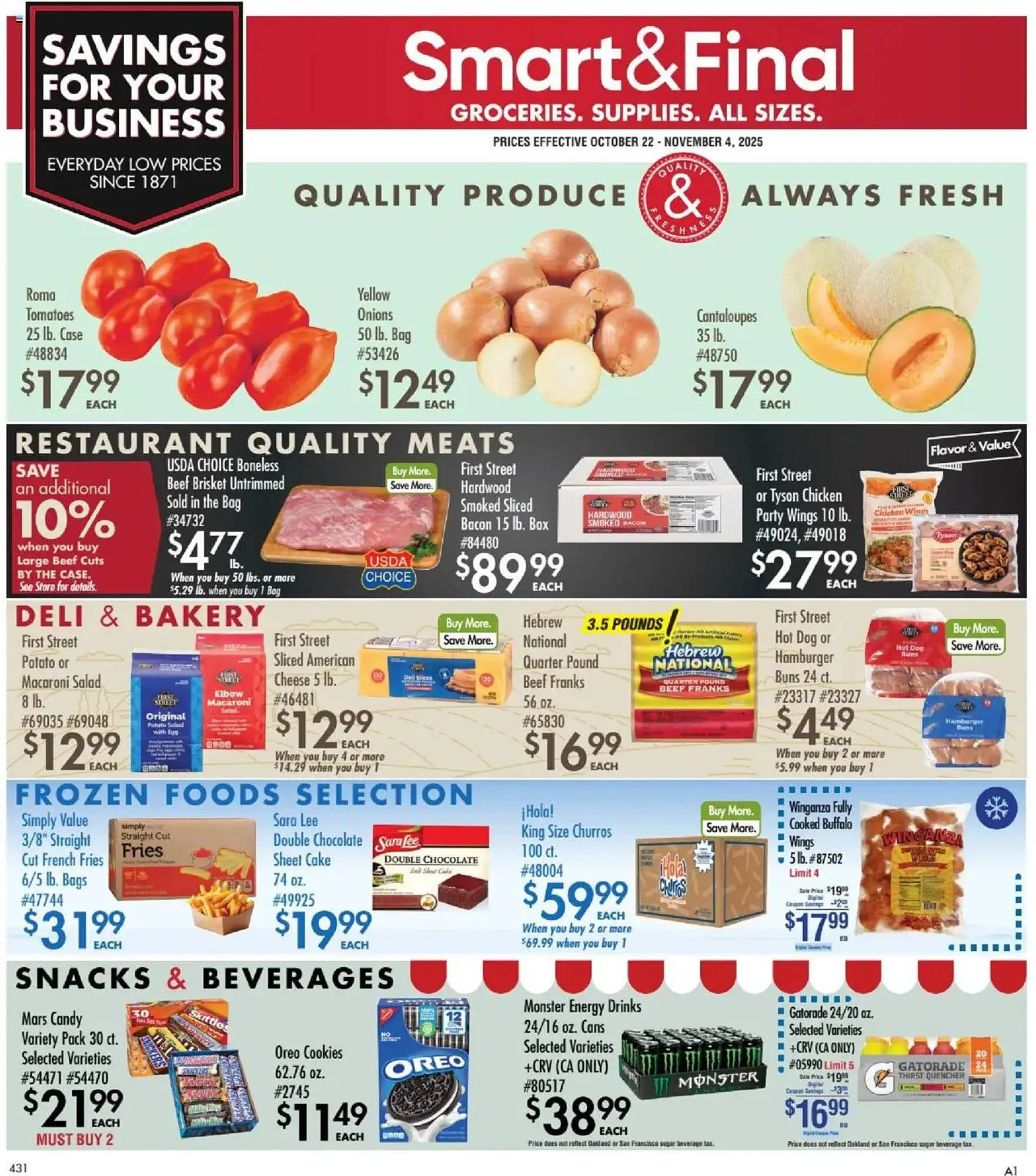 Weekly ad Smart & Final weekly ad from October 22 to November 4 2025 - Page 1