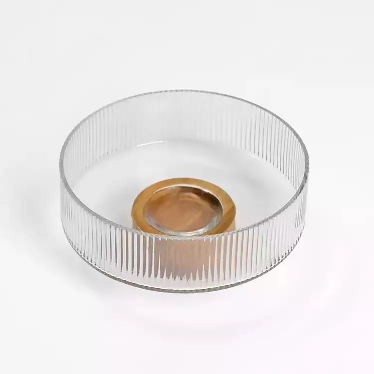 Linear Glass Serving Bowl