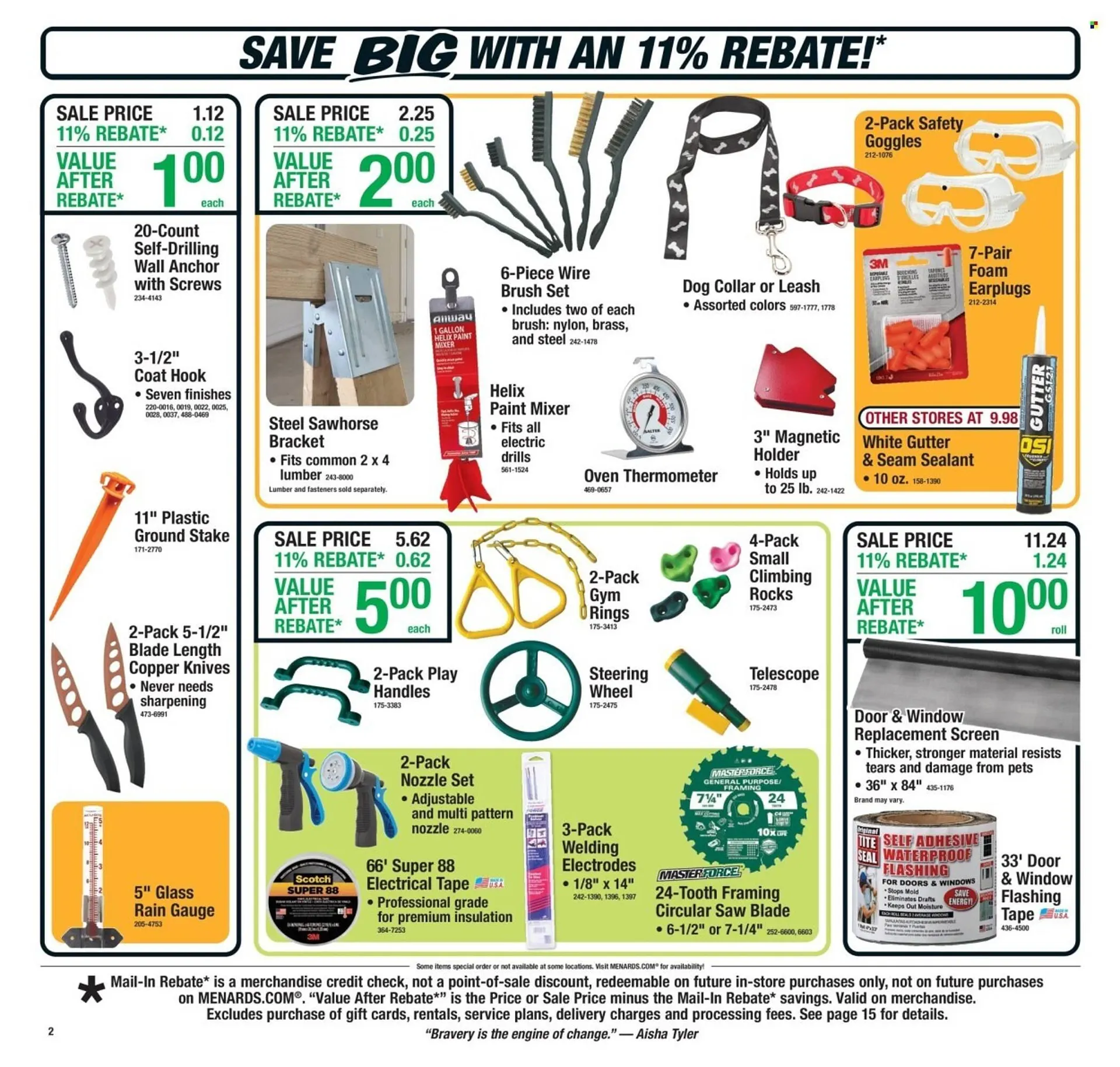 Weekly promotion Menards weekly ad spanning from April 2 to April 12 2026 - Page 2 for Catalogue 365