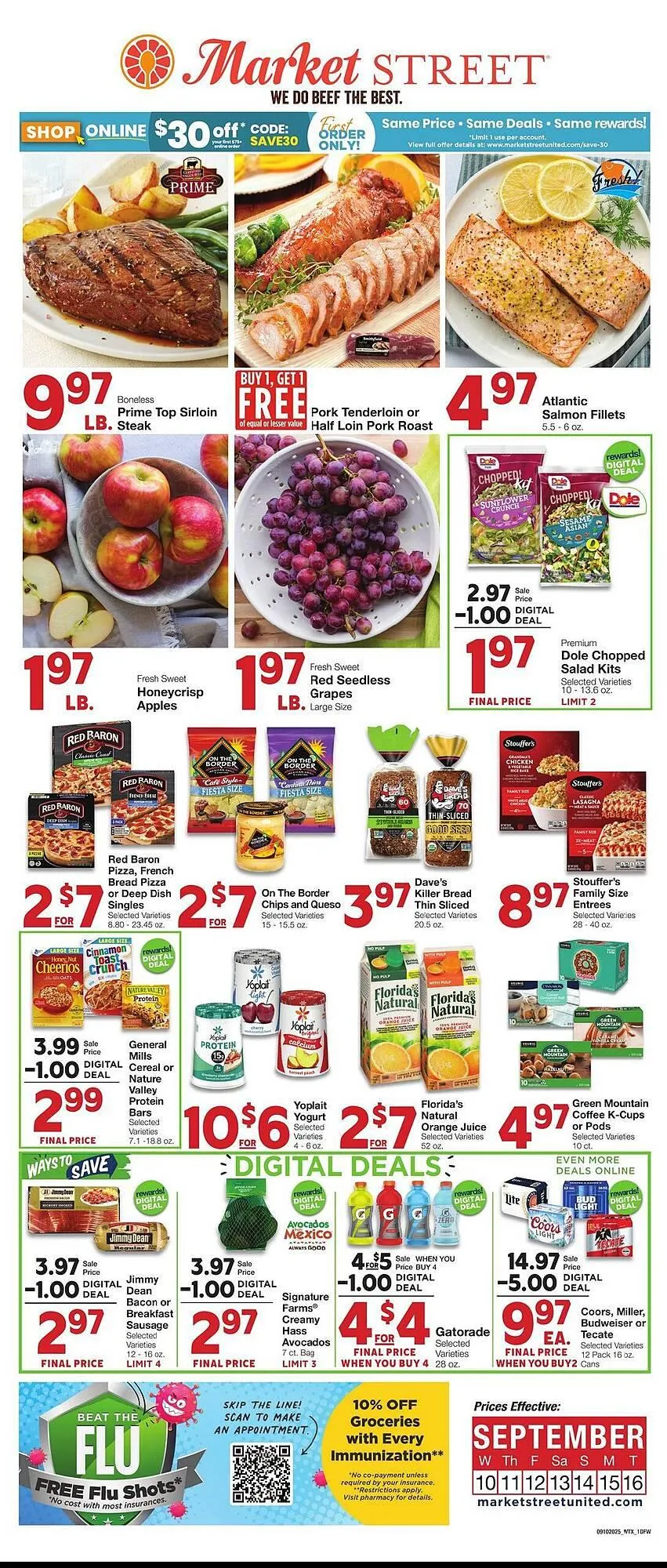 Weekly ad Market Street weekly ad from September 10 to September 16 2025 - Page 1