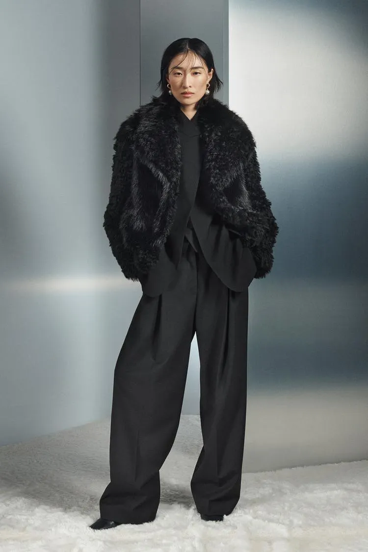 CAPPOTTO CORTO PELLICCIA SINTETICA ZW COLLECTION