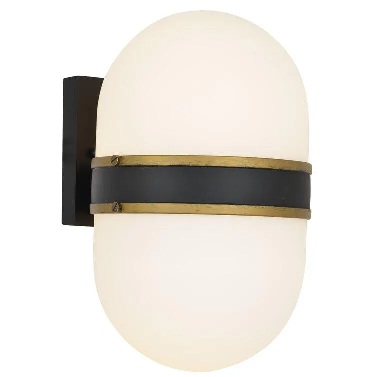 Marie 2 Light Outdoor Steel Wall Light