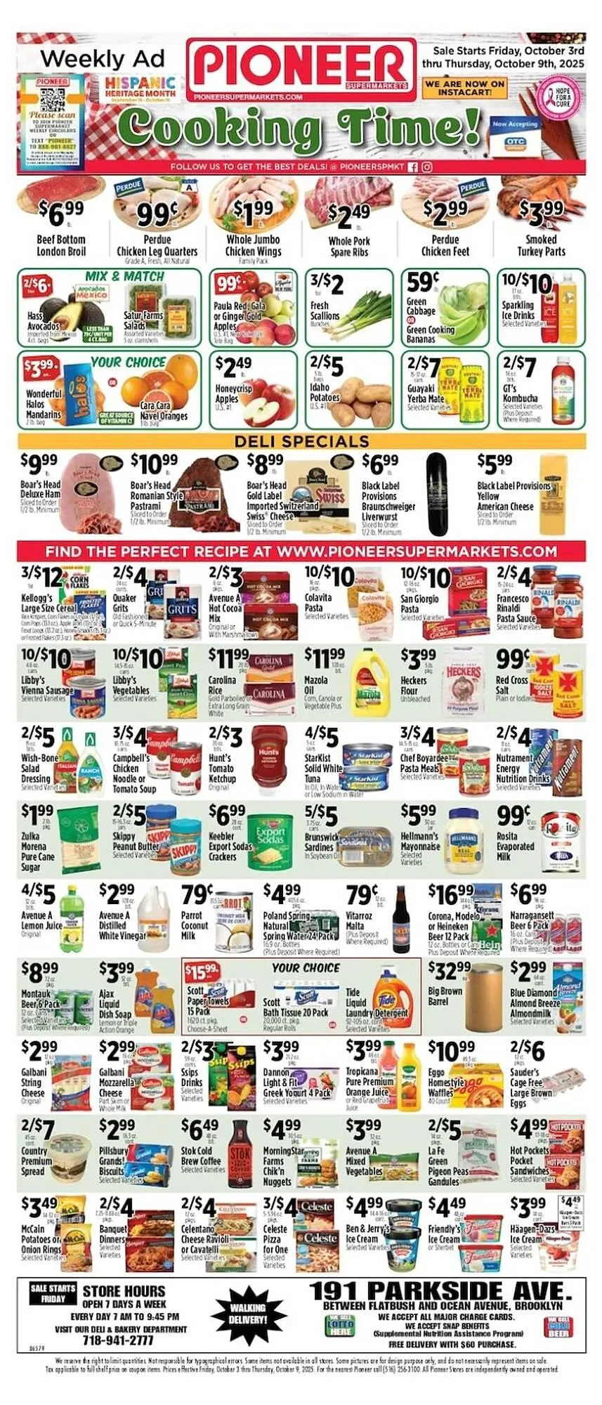 Weekly ad Pioneer Supermarkets weekly ad from October 3 to October 9 2025 - Page 1