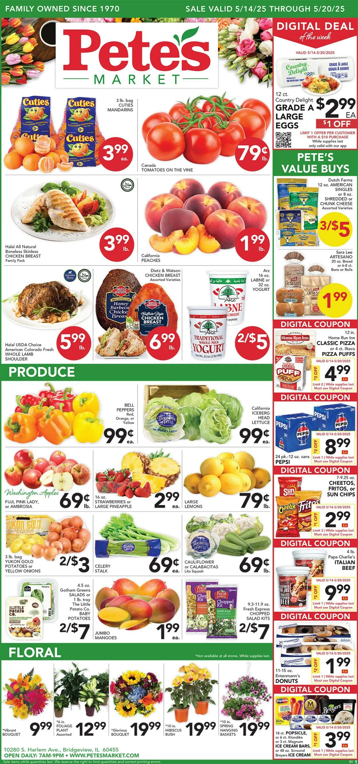 Weekly ad Pete's Fresh Market from May 7 to May 13 2025 - Page 1