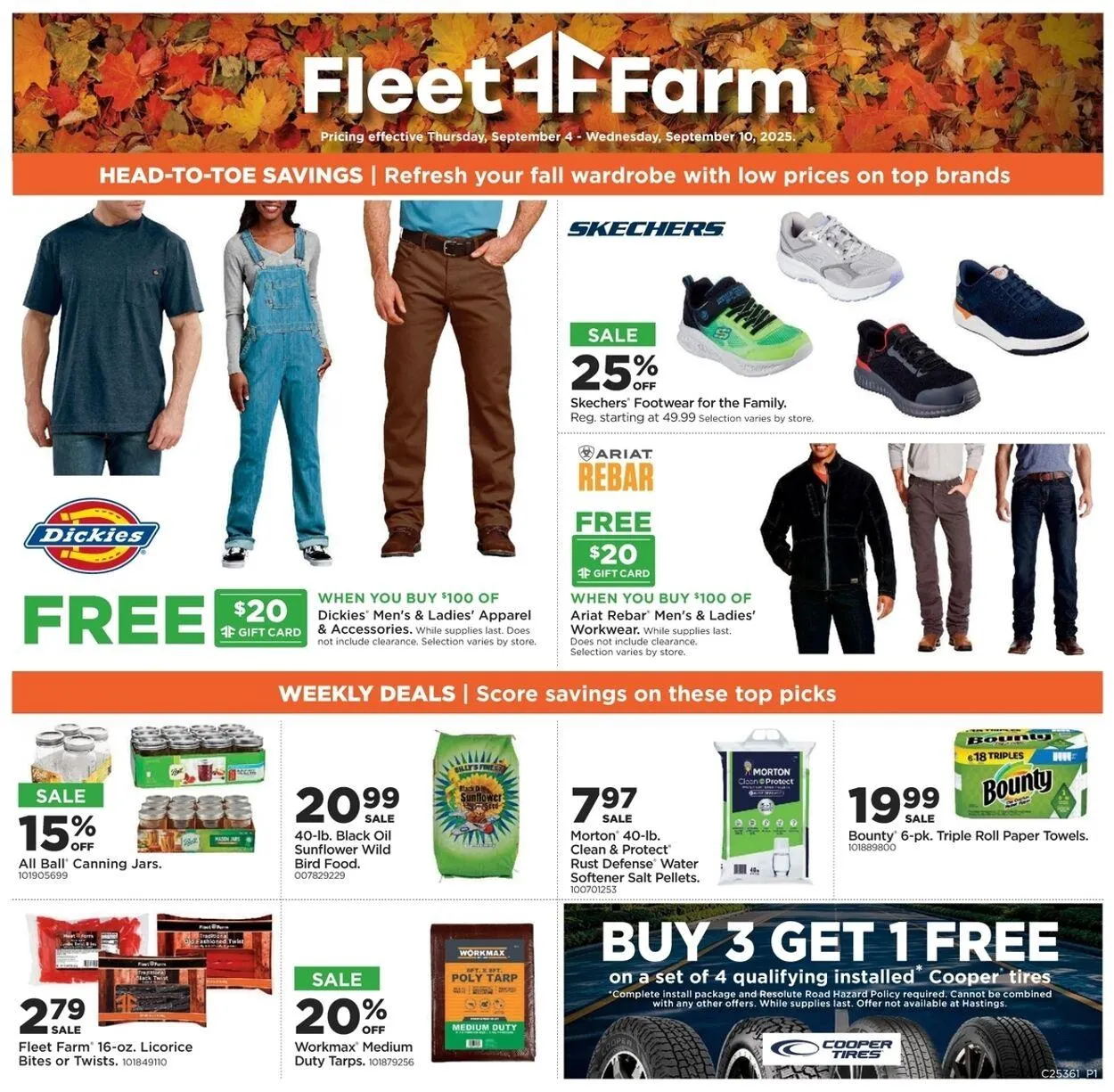 Weekly ad Mills Fleet Farm from September 4 to September 10 2025 - Page 1
