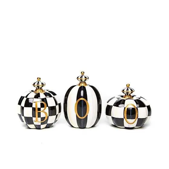 BOO Pumpkins, Set of 3