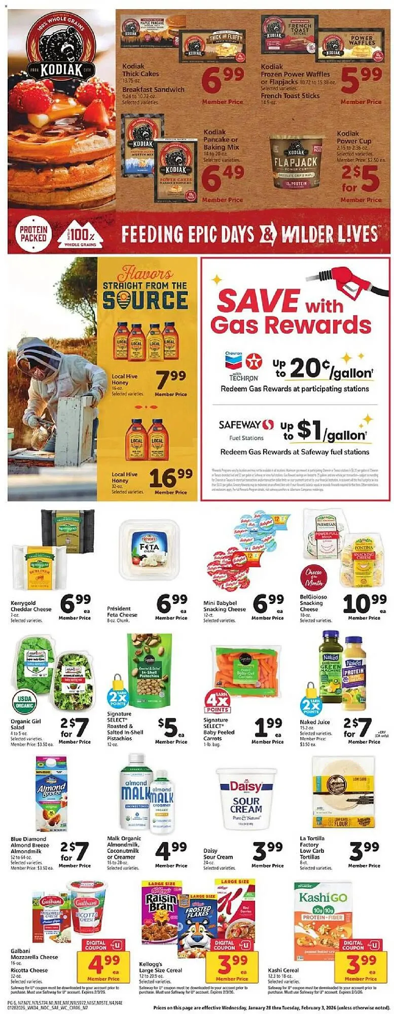 Weekly promotion Safeway weekly ad spanning from January 28 to February 4 2026 - Page 6 for Catalogue 365