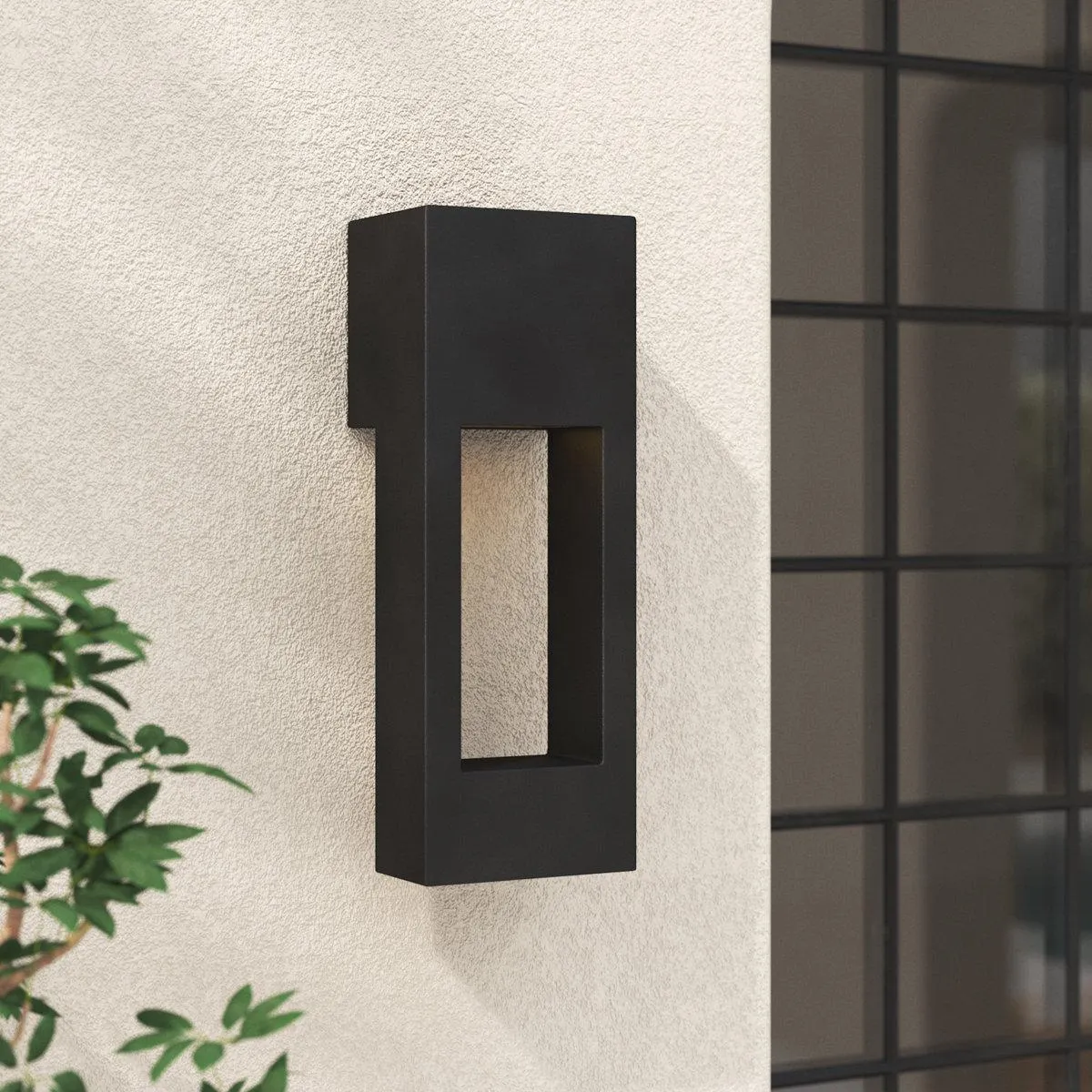 Blandburg Rectangle Outdoor Aluminum LED Wall Light