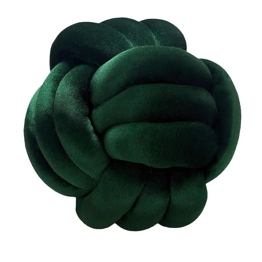 Timberbrook Austin 12-in x 12-in Emerald Green Round Indoor Decorative Pillow