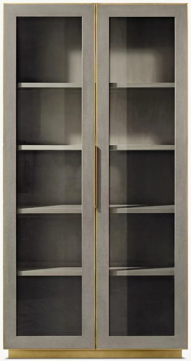 Cela Shagreen Glass Cabinet