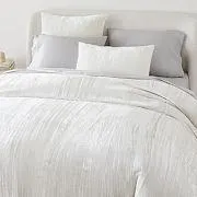 Crinkle Velvet Duvet Cover & Shams - Clearance