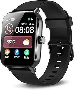 Smart Watches for Men, Alexa Built-in, 1.8" Smartwatch with Heart Rate/SpO2/Sleep/Stress, IP68 Waterproof Fitness Tracker with Bluetooth Call (Answer/Make), 101+ Sports Modes, for Android & iPhone