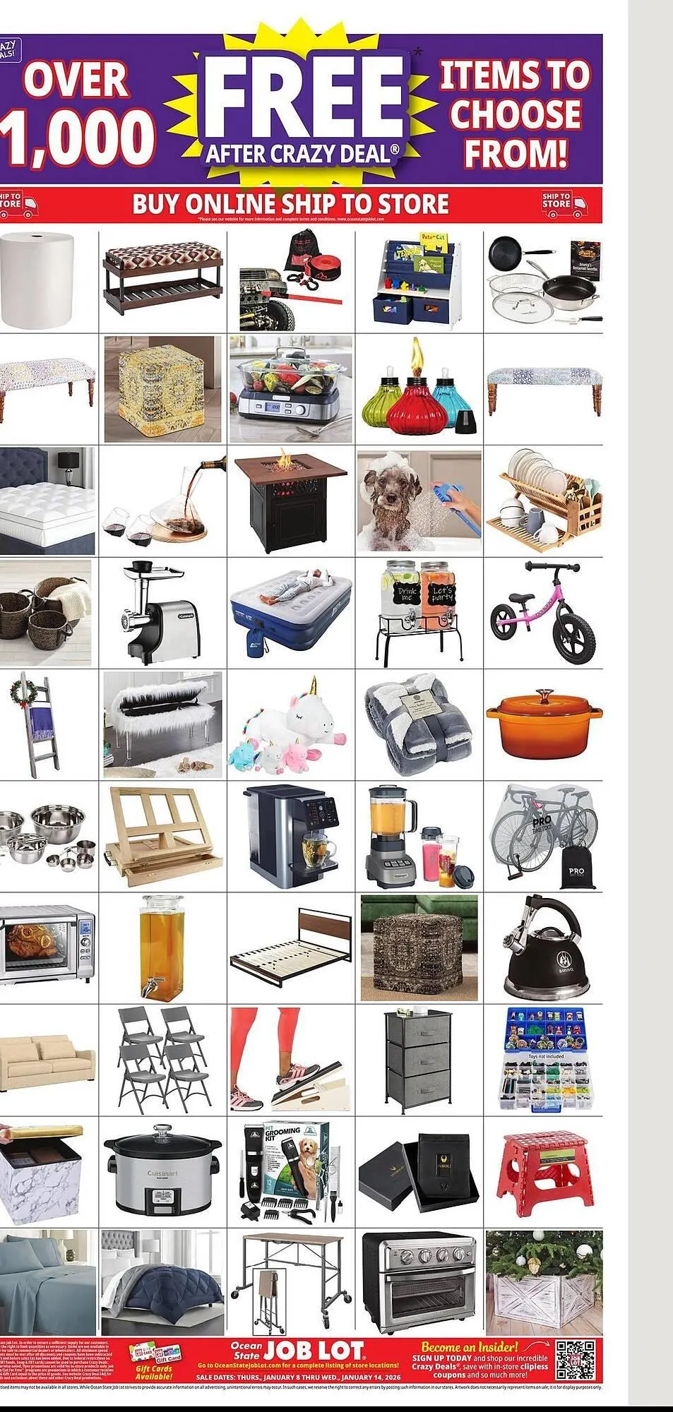 Weekly ad Ocean State Job Lot flyer from January 8 to January 14 2026 - Page 21