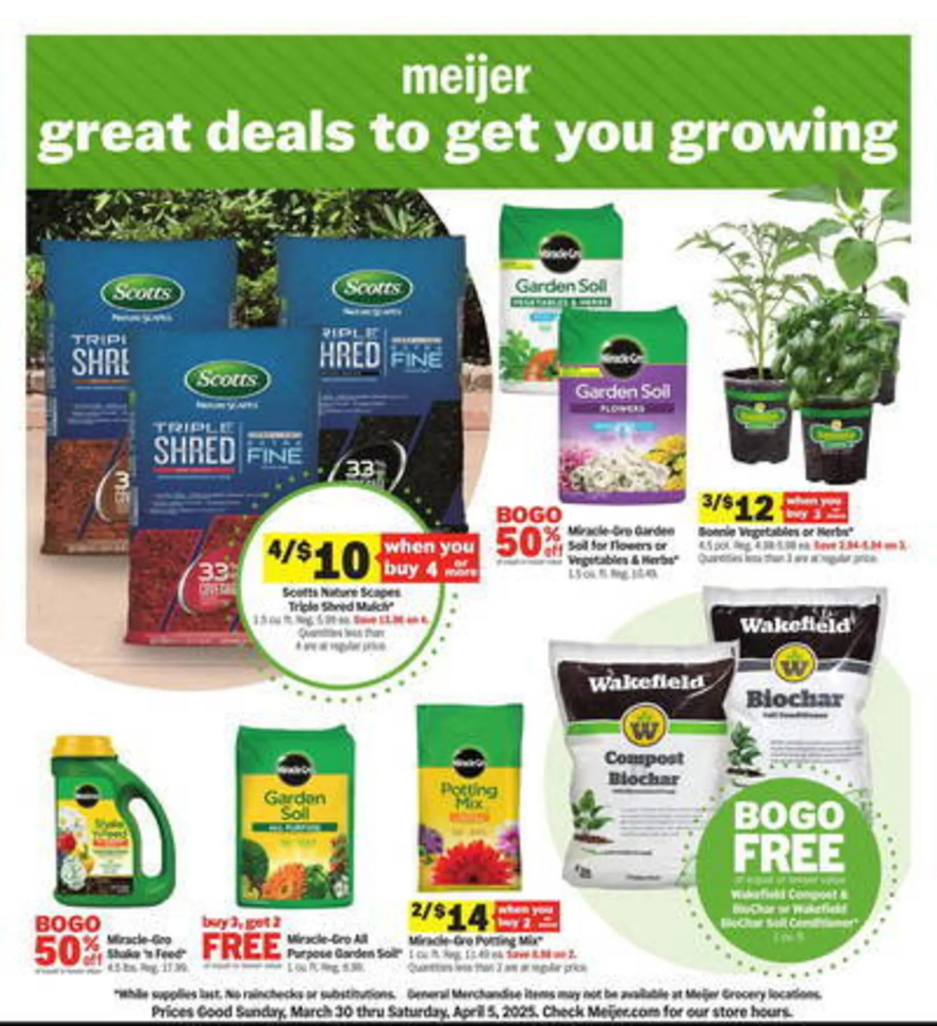 Weekly ad Meijer Weekly Ad from March 30 to April 5 2025 - Page 1